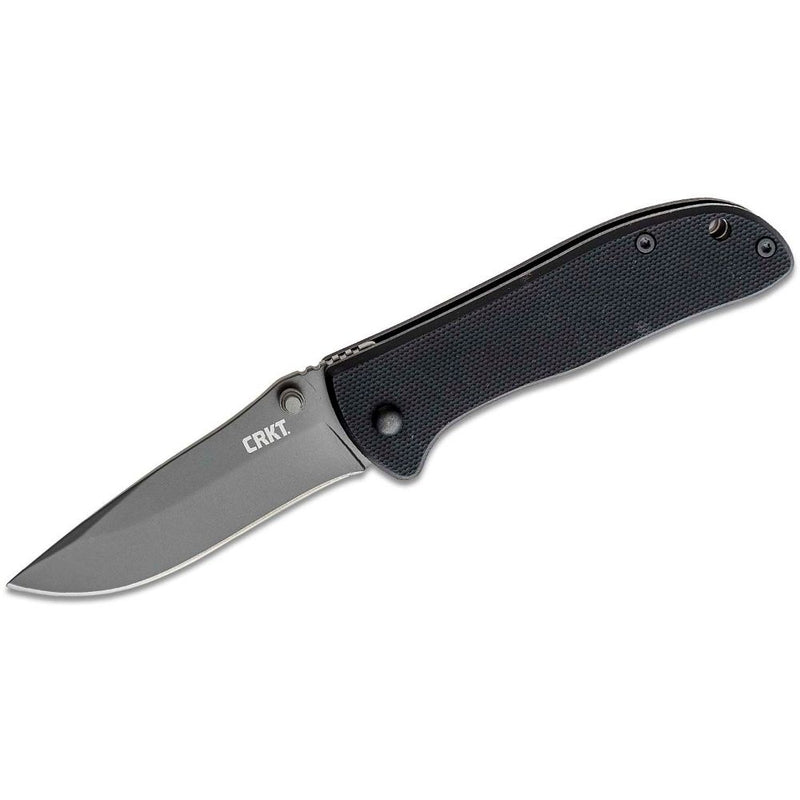 CRKT - Drifter Folding Knife 2.875" Plain Blade, Black G10 Handles