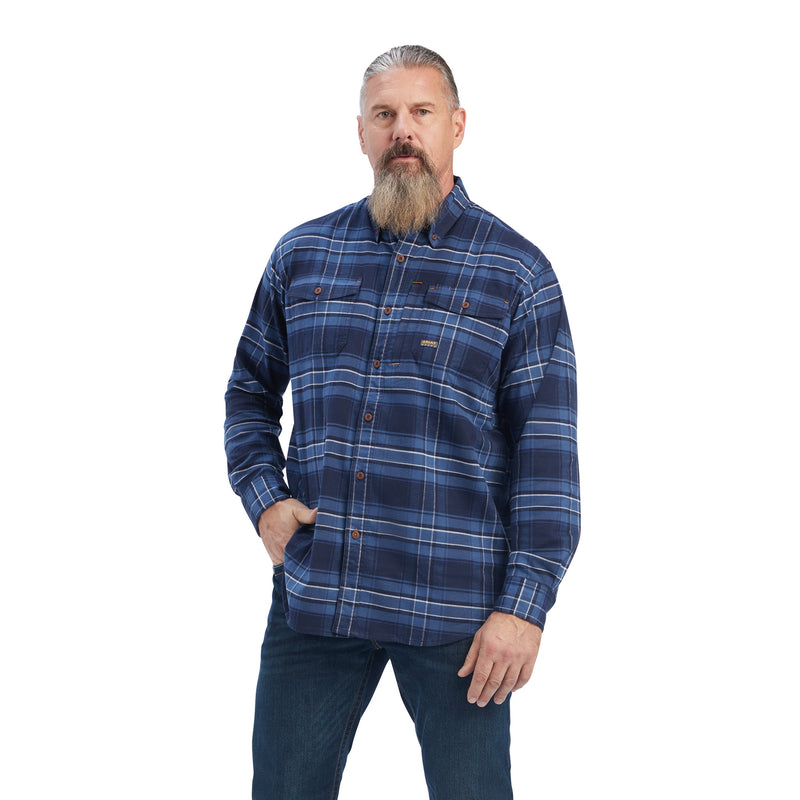 Ariat- Men's Rebar Flannel Durastretch Work Shirt
