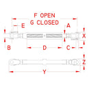 Suncor Stainless - Stainless Jaw & Jaw Turnbuckle w/ Nuts