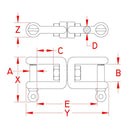 Suncor Stainless - H.D. Jaw & Jaw Swivel
