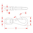 Suncor Stainless - Swivel Eye Snap