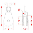 Suncor Stainless - Single Rigging Swivel Block