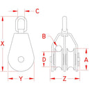 Suncor Stainless - Double Rigging Block