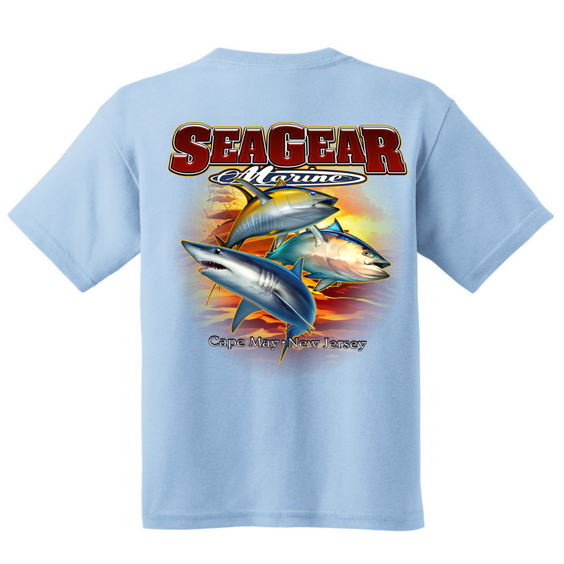 Sea Gear - Kids 3 Fish Short Sleeve