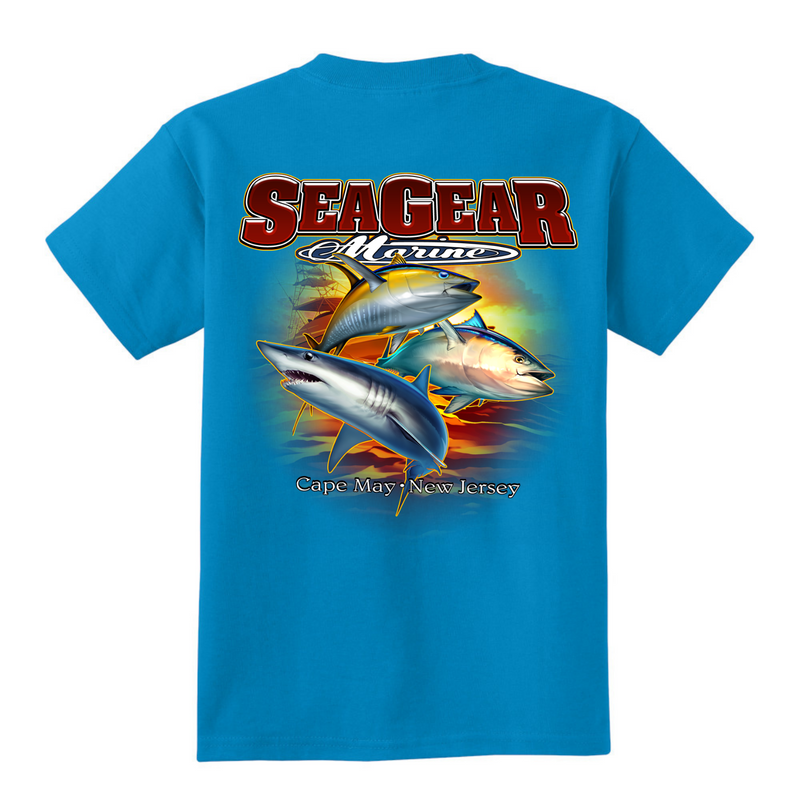 Sea Gear - Kids 3 Fish Short Sleeve