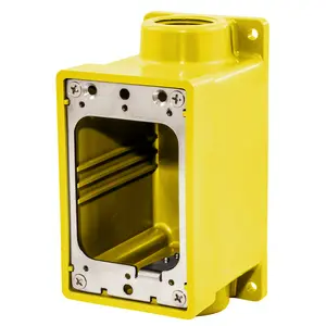 HUBBELL - Watertight Series, FD Box, 1" NPT, Yellow