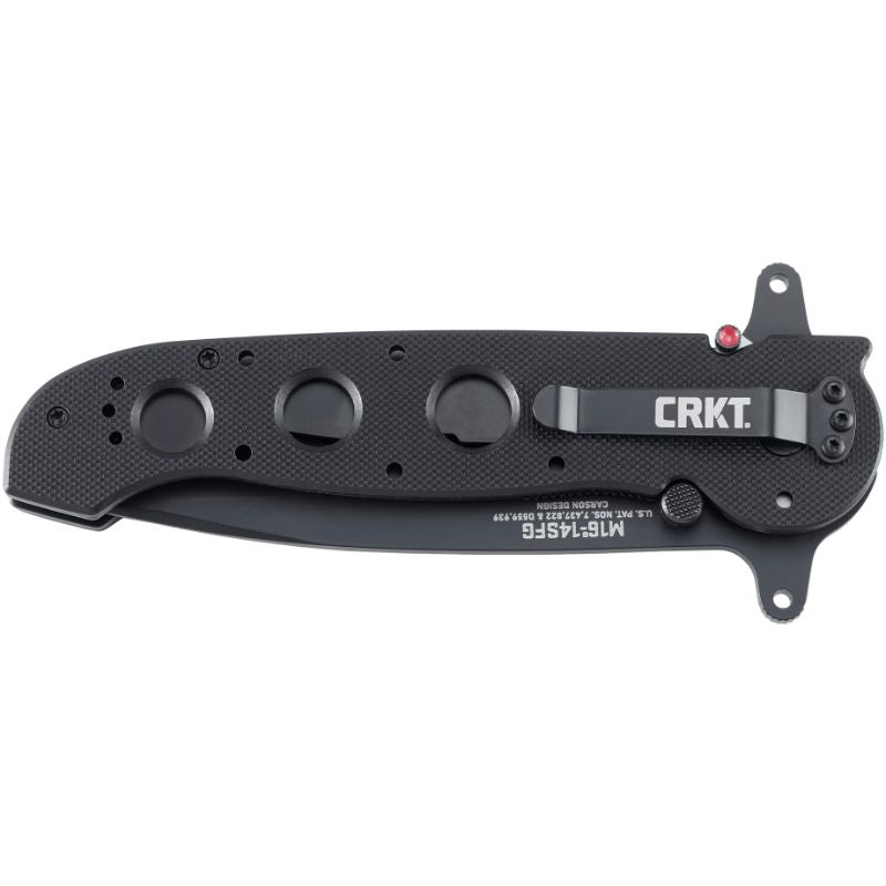 CRKT - Linerlock Folding Pocket Stainless Blade Knife with Black G-10 Handles
