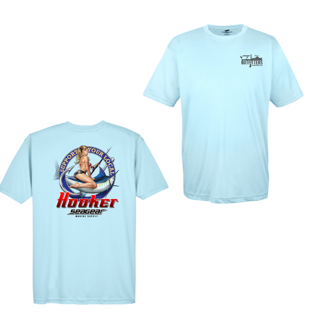 Sea Gear Outfitters - Local Hooker Short Sleeve Sun Shirt Small / Ice Blue / Short Sleeve