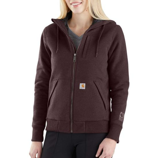Carhartt - Women's Rain Defender Rockland Hooded Sweatshirt - Quilt Lined