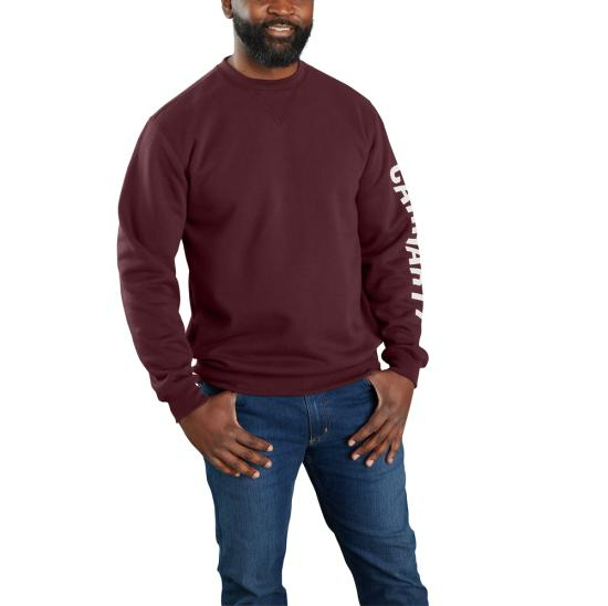 Carhartt - Loose Fit Midweight Crewneck Logo Sleeve Graphic Sweatshirt