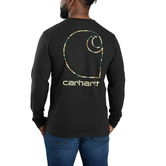 Carhartt - Relaxed Fit Heavyweight Long-Sleeve Pocket Camo C Graphic T-Shirt