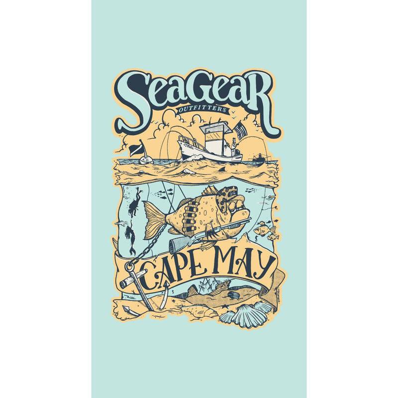 Sea Gear - Grumpy Fish Beach Towel