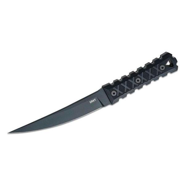 CRKT - James Williams HZ6 Fixed Blade Knife 6.5" SK-5 Black Blade, Black G10 Handle, Boltaron Sheath with Metal Clip