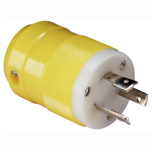 Marinco - Male Plug, 20A 125V 20 AMP Yellow