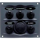Marinco - Switch Panel 5 Gang Gray