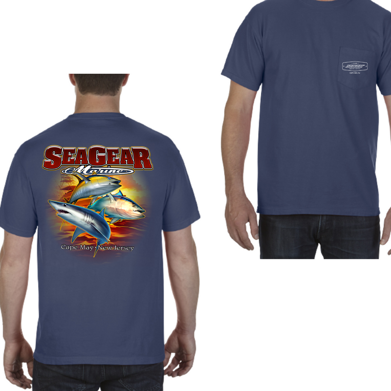 Sea Gear - 3 Fish Short Sleeve