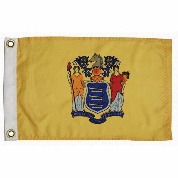 Taylor Made - New Jersey State Flag 12" x 18"