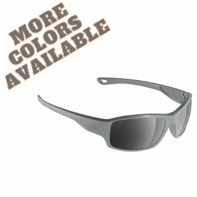 H2Optix H2037 Beachwalker Sunglasses Matt Grey, Grey Silver Flash Mirror Lens Cat. 3 - AR Coating