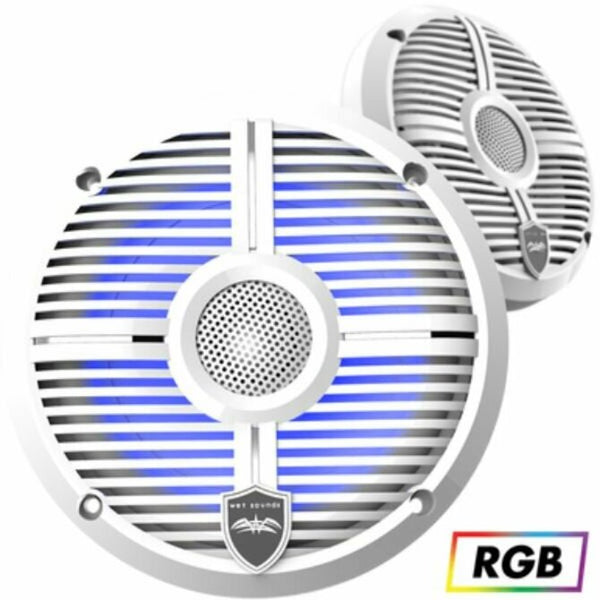 Wet Sound - Revo High Output Component Style 6.5" Marine Coaxial Speakers - WHITE OVERLAY