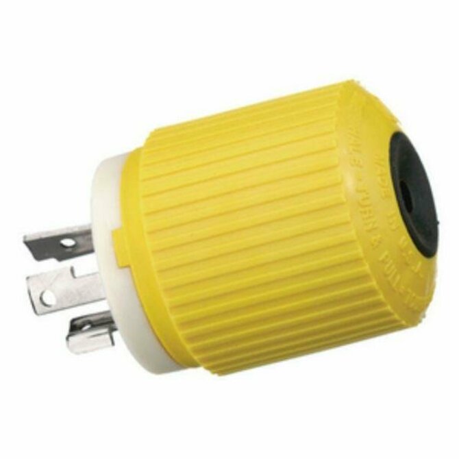 HUBBELL - 328DCP Locking Plug - 30A/28V DC 30 AMP Yellow