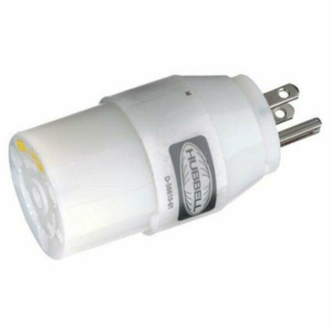 HUBBELL - 15/20A Plug To Receptacle Adapter 15/20AMP White
