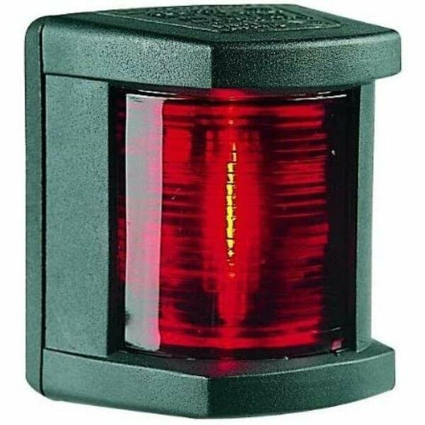 HELLA - 12V DC 1 NM Port Navigation Light with Colored Outer Lens and Black Housing