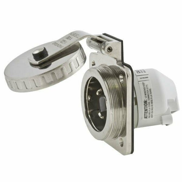 HUBBELL - 30A 125V Shore Power Inlet 30 AMP Stainless