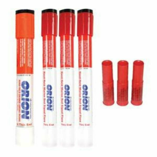 Orion - Red Aerial Distress Signal Flares - 4 Pack