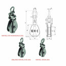 Sea Link- Steel Shell Snatch Block For Manila Rope