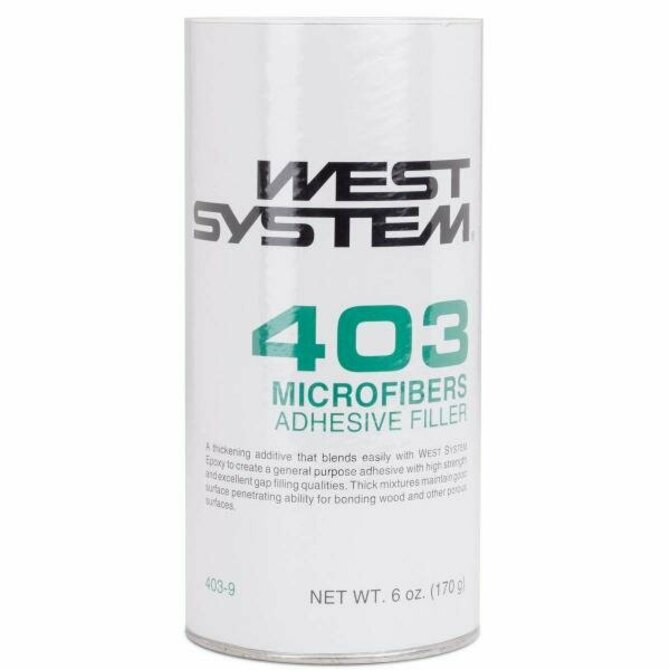 West System - 403 Microfiber Adhesive Filler 6 oz. Off White