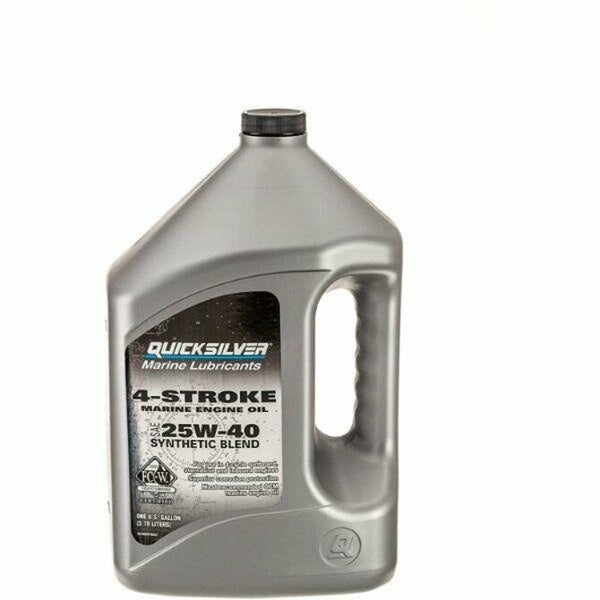 Quicksilver - 4-Stroke Marine Engine Oil - SAE 25W-40 for Outboard, Sterndrive and Inboard Engines