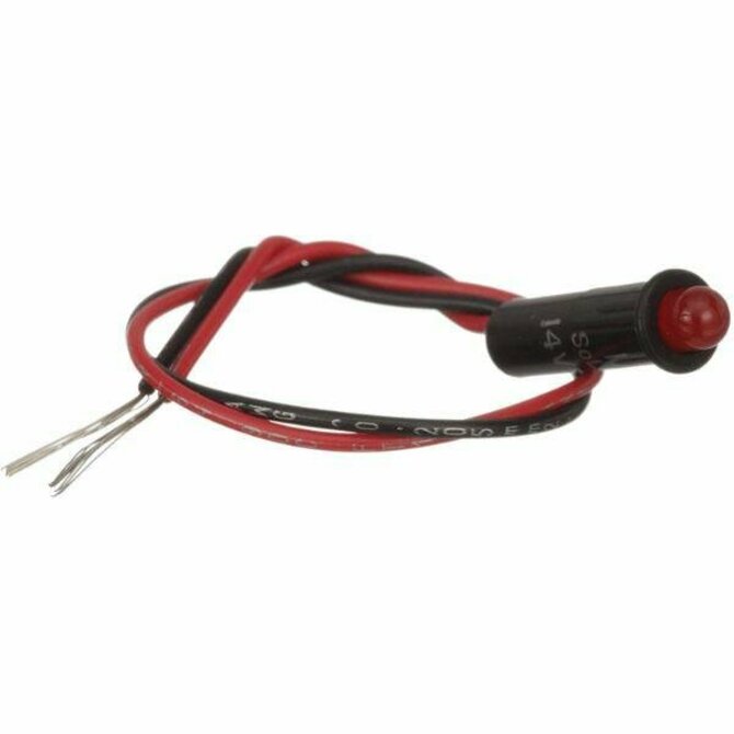 Sea Choice - LED Red Indicator Light 6" - Lead Wires 14V 1/4"