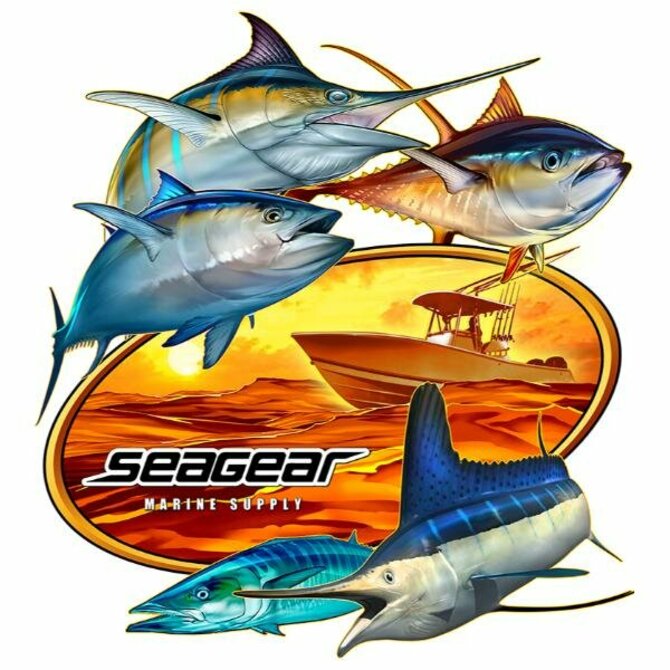 Sea Gear - 5 Fish Sticker