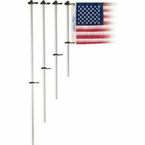Taylor Made - Flag Pole With Charlevoix Flag Clips 3/4" x 18"