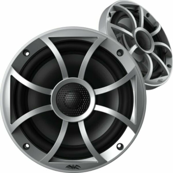 Wet Sound - High Output Component Style 6.5" Marine Coaxial Speakers - SILVER