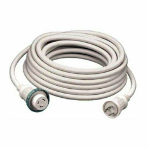 HUBBELL - 30A 125V 50' Shore Power Cable White 50 AMP White