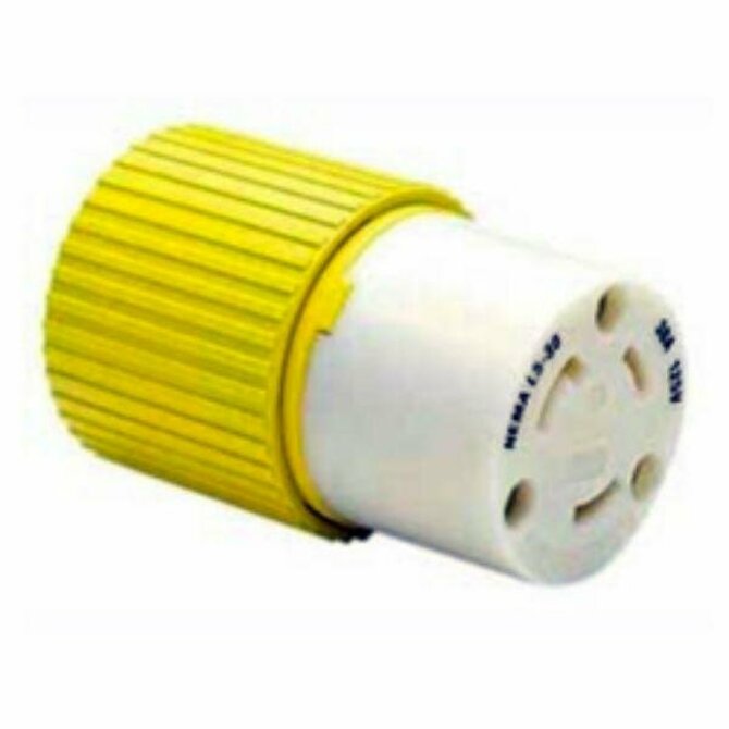 HUBBELL - 30A 125V Female Connector Plug 30 AMP Yellow