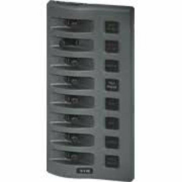 Blue Sea - WeatherDeck® 12V DC Waterproof Fuse Panel - Gray 8 Positions