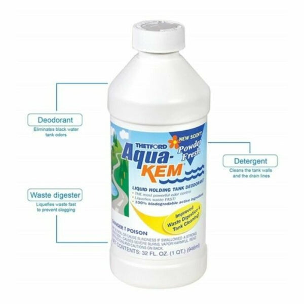 Thetford - Aqua-Kem Powder Fresh Liquid Holding Tank Deodorizer - 32 oz.