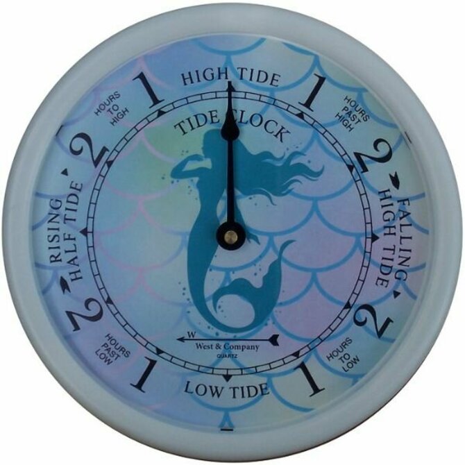West & Company - 9 1/2" Mermaid Tide Clock