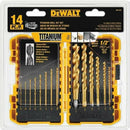 Dewalt - 14 Piece Titanium Drill Bit Set 1/16"-1/2" 115-DW1354