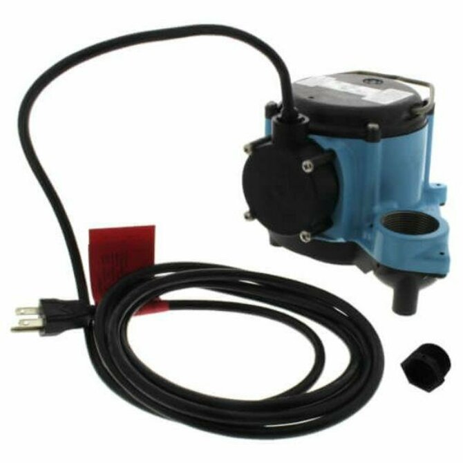 Little Giant - Manual Submersible Sump Pump,10' cord 115V, 4/10HP