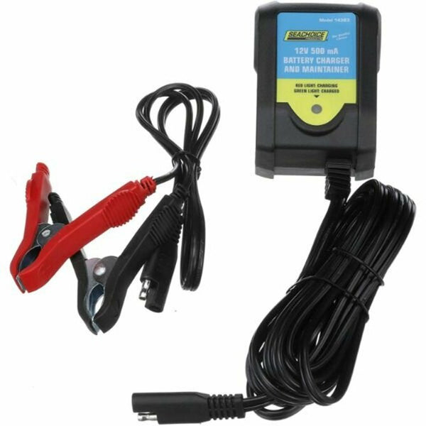 Sea Choice - Battery Charger & Maintainer, Includes Alligator Clips, CEC Certified