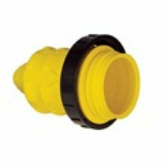 Marinco - Weatherproof Cover With Threaded Sealing Ring, 20A/30A Yellow