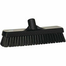 Vikan - 12" Deck/Wall Scrub- Stiff - Black