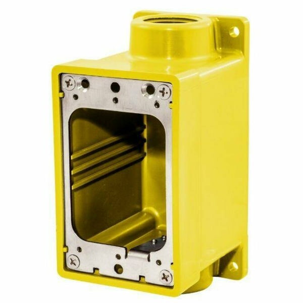 HUBBELL - WATERTIGHT FD BOX 3/4 YELLOW Yellow