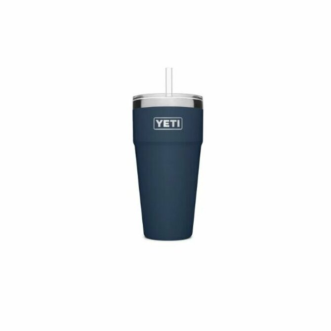 YETI - 26 oz Rambler Stackable Cup With Straw Lid