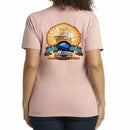 Sea Gear - Women's Flaming Scallop V-Neck Short Sleeve Tee
