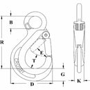 Crosby - S-315A Eye Chain Hook With Latch
