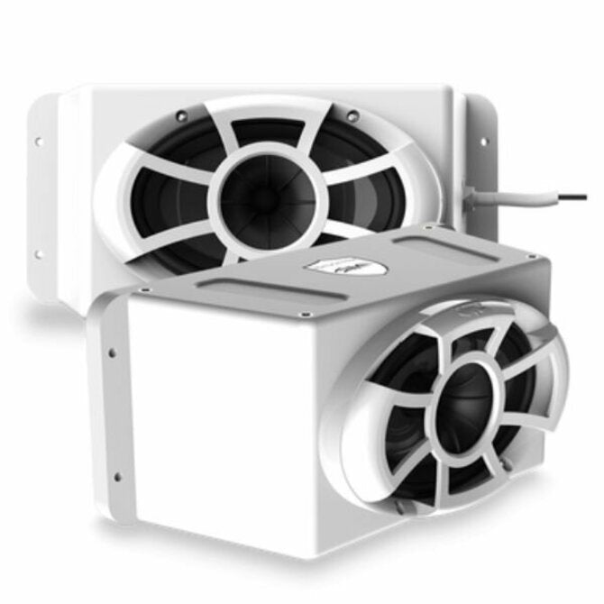 Wet Sounds - Revolution Series 5x7 HLCD With Surface Mountable Roto-Mold Enclosure + Grill - White